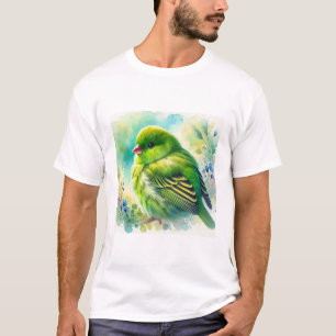 Camiseta Green Bengal Finch 241024AREF115 - Watercolor