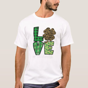 Camiseta Green Buffalo Plaid Leopard Shamrock Truck St. Pat