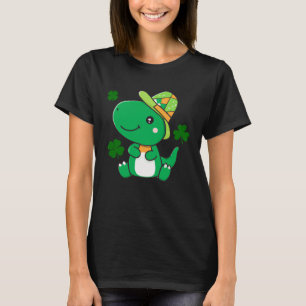 Camiseta Green c baby dinosaur St. Patrick día de la suerte