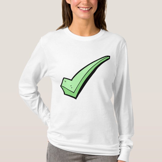 Camiseta Green Check Mark Tick Symbol (Anverso)