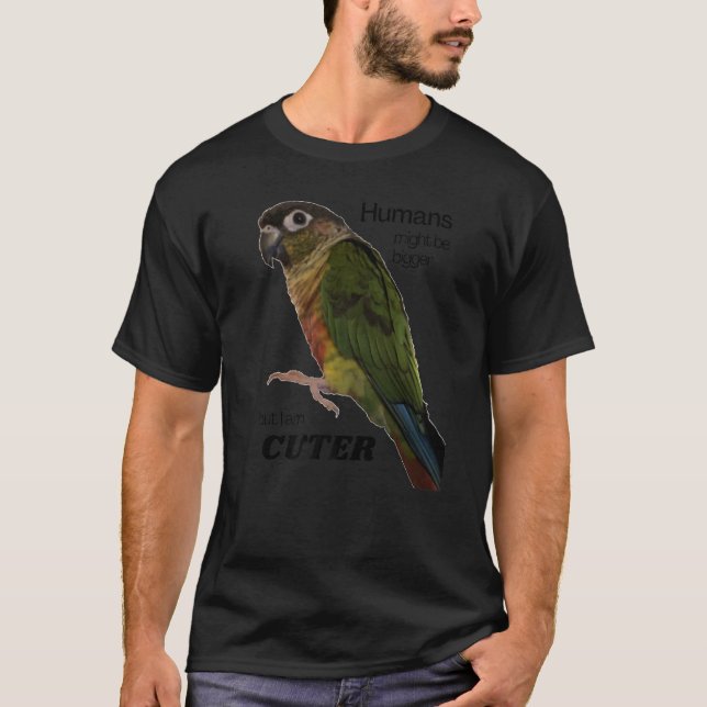 Camiseta Green Cheek Conure Conure Parakeet Parrot Premium (Anverso)