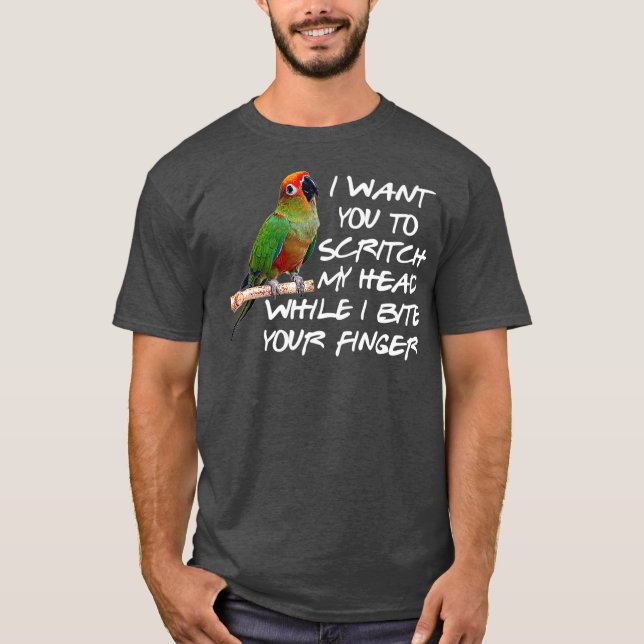 Camiseta Green Cheek Conure Parrot Bird Lover Conure Gift (Anverso)