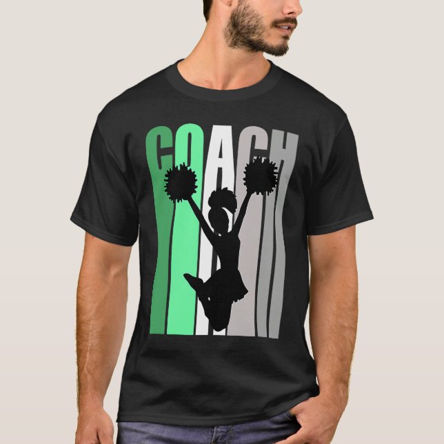 Camiseta Green Coach Of Cheerleading Cheerleader Coach Teac (Anverso)
