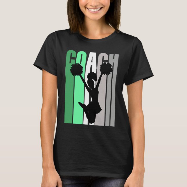 Camiseta Green Coach Of Cheerleading Cheerleader Coach Teac (Anverso)