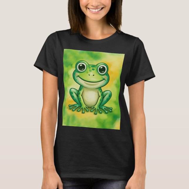 Camiseta Green cute frog (Anverso)