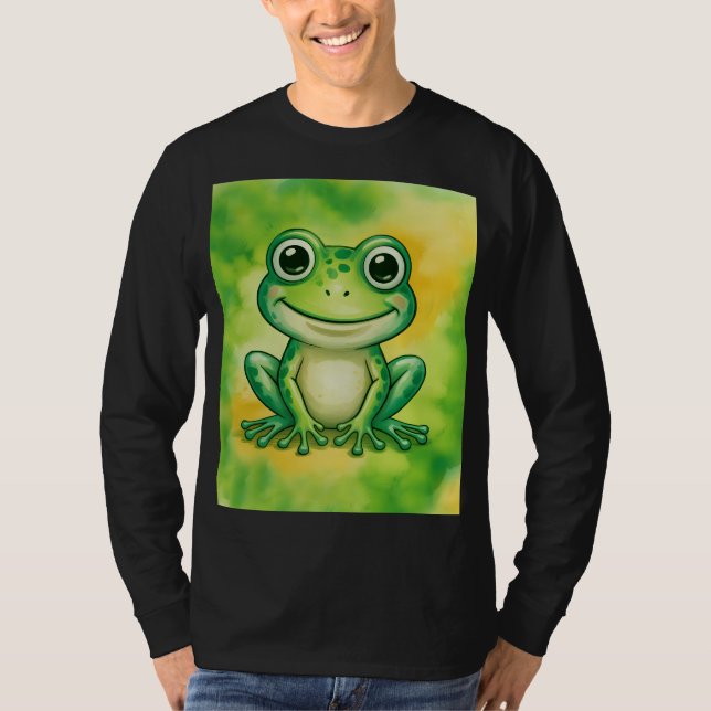 Camiseta Green cute frog (Anverso)