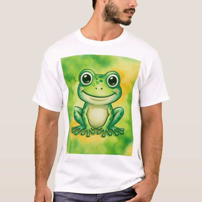 Camiseta Green cute frog (Anverso)