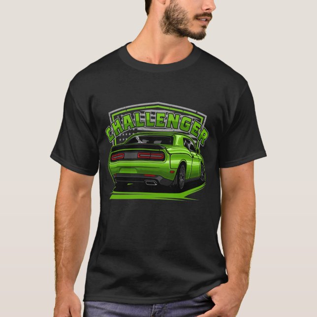 Camiseta Green Dodge Challenger (Anverso)
