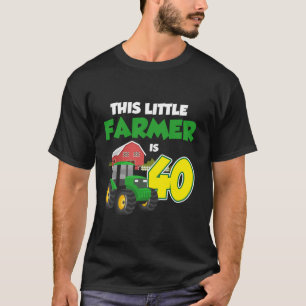Camiseta Green Farm Tractor 40th Birthday Farming Celebrati
