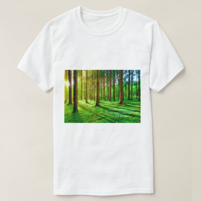 Camiseta Green Forest Image - Lush Nature  (Diseño del anverso)