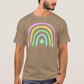 Camiseta Green Four Leaf Clover Rainbow St Patrick's Day