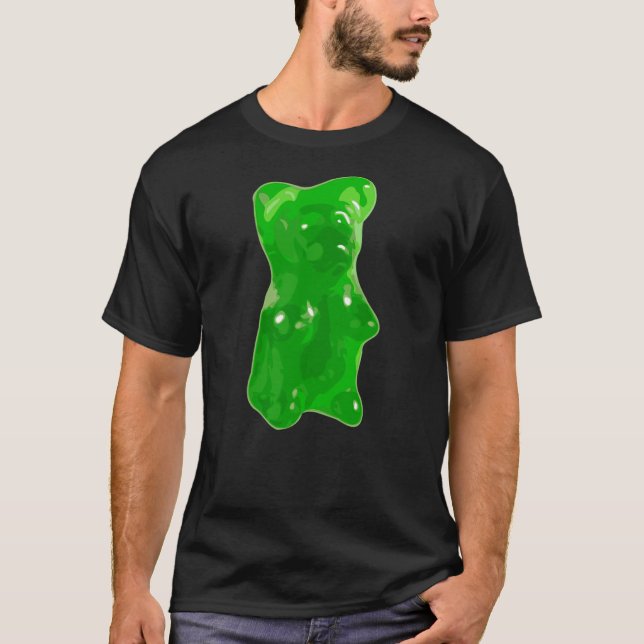 Camiseta Green Gummy Bear Candy (Anverso)
