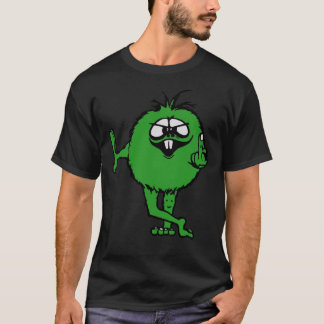 Camiseta Green Guy Flips Bird - 70S Retro