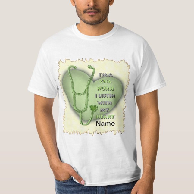 Camiseta Green Heart CNA Nurse (Anverso)