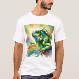Camiseta green iguana 200924AREF107 - Watercolor