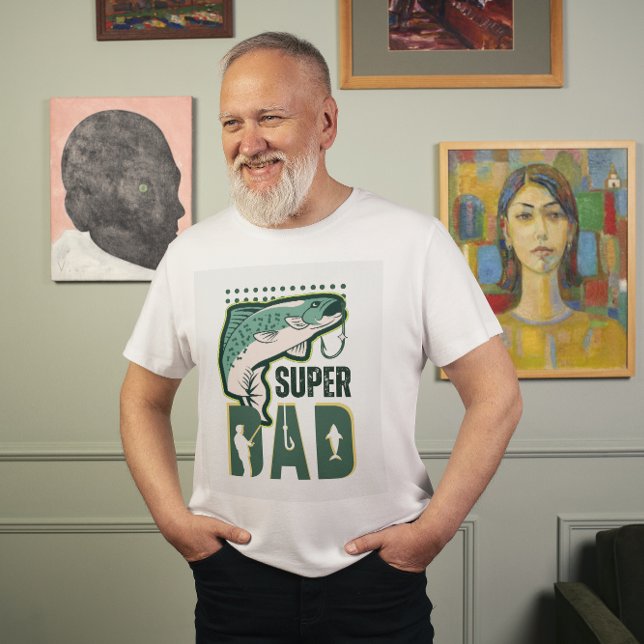 Camiseta Green Illustrated Super Dad (Subido por el creador)