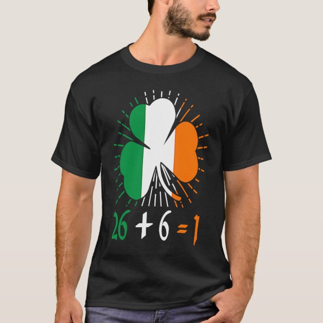 Camiseta Green Irish Unity 26 + 6 1 St Patrick's Day Lucky (Anverso)
