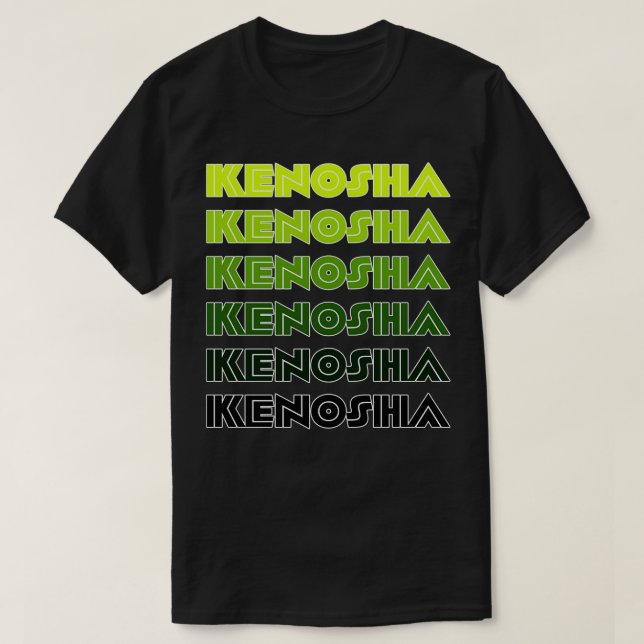 Camiseta Green Kenosha Inline TShirt (Diseño del anverso)