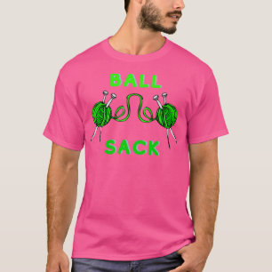 Camiseta Green Knitting Ball Sack Premium TShirt