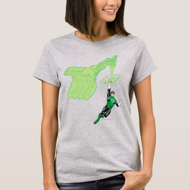 Camiseta Green Lantern - Fully Rendered,  with machine (Anverso)