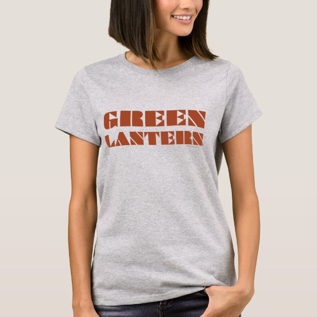 Camiseta Green Lantern Logo - Tan (Anverso)