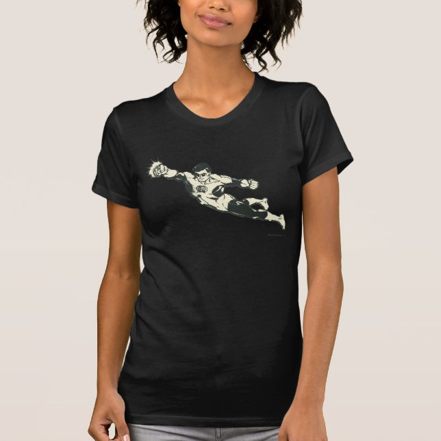 Camiseta Green Lantern Punches Grunge (Anverso)