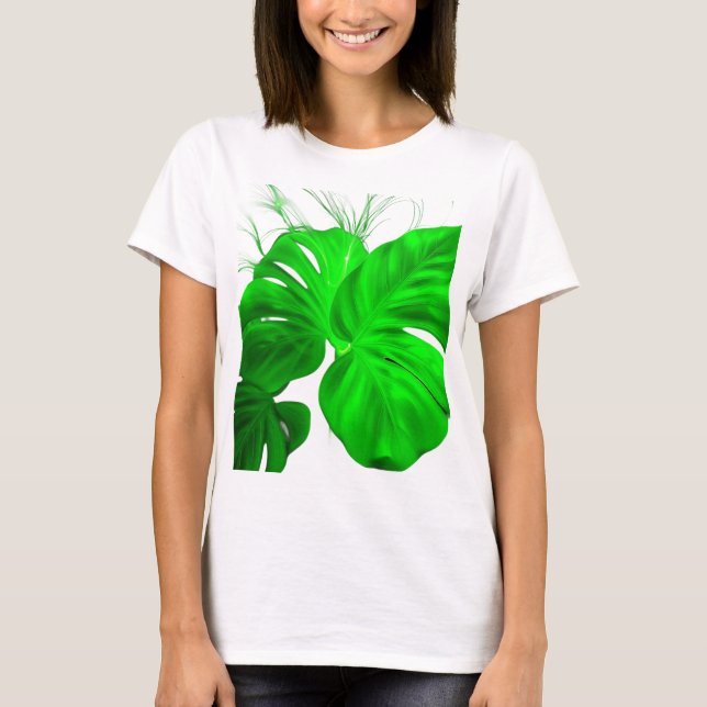Camiseta green leaf  (Anverso)