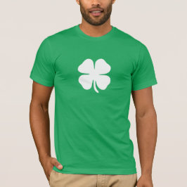 Camiseta Green Lucky Four Leaks Clover Irish