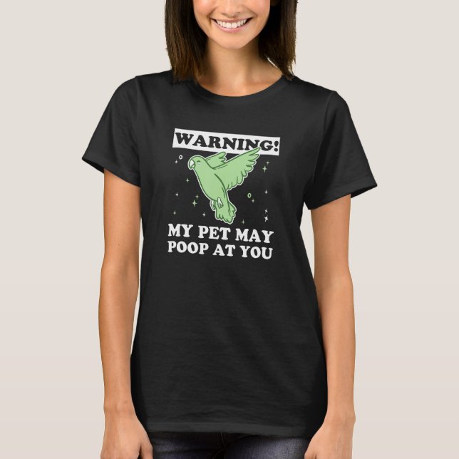 Camiseta Green Monk Parakeet for a Green Quaker Owner (Anverso)