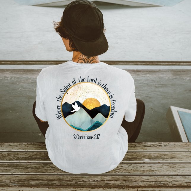Camiseta Green mountains freedom bible scripture (Subido por el creador)