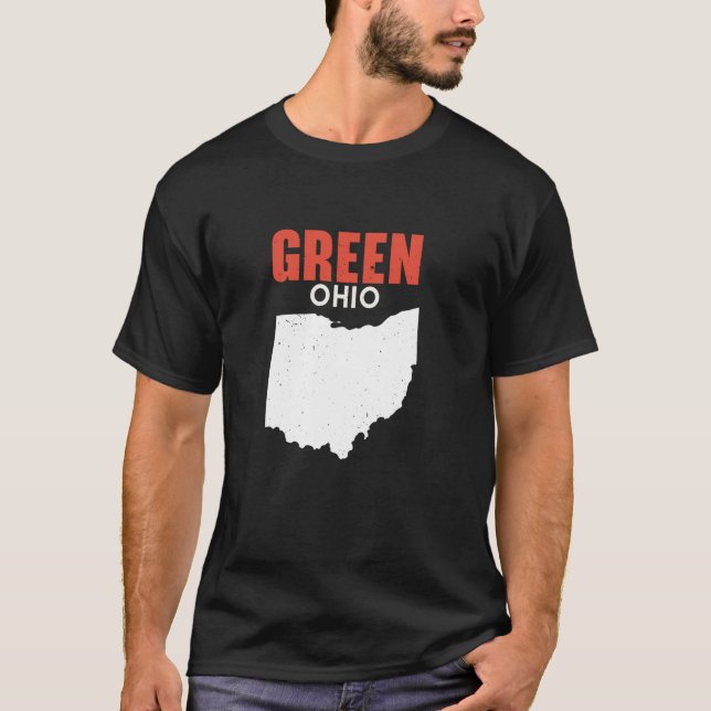 Camiseta GREEN Ohio Estados Unidos EE.UU. EE.UU. Viajes Ohi (Anverso)