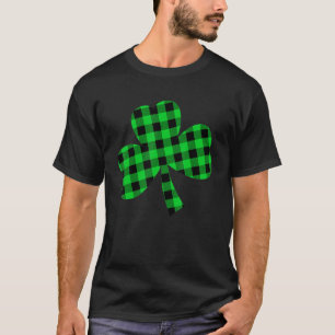 Camiseta Green Plaid Shamrock Funny St Patricks Day