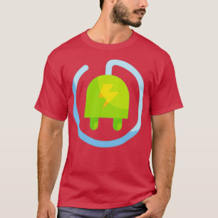 Camiseta Green Power Electrical Plug