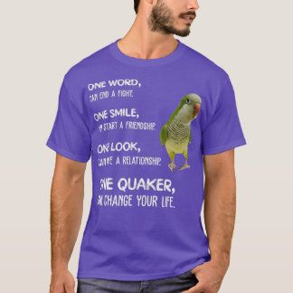 Camiseta Green Quaker One Quaker Parrot Bird