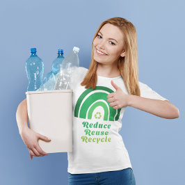 Camiseta Green Rainbow Environmental Reduce Reuse Reuse Reu