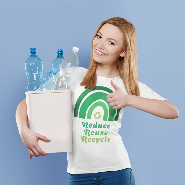 Camiseta Green Rainbow Environmental Reduce Reuse Reuse Reu (Subido por el creador)