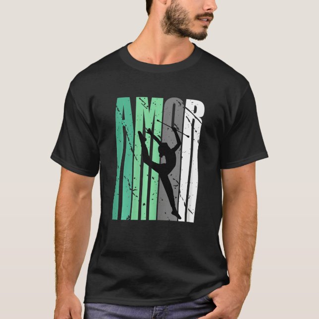 Camiseta Green Rhythmic Gymnastics Distressed Amor Inspirat (Anverso)
