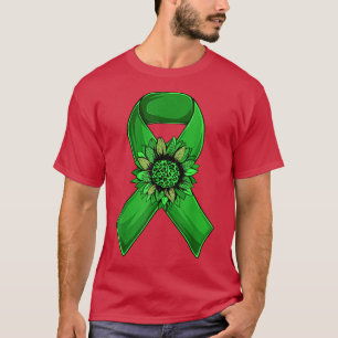 Camiseta Green Ribbon Sunflower Mental Health Awareness 