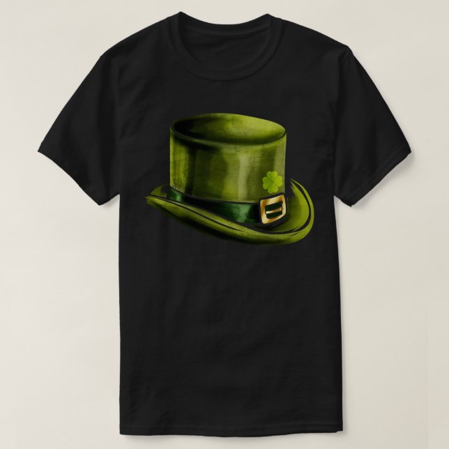 Camiseta Green s Gorra Cylinder Shamrock en Día de San Patr (Diseño del anverso)
