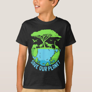 Camiseta Green Save Our Planet Environmental Earth Day Boys