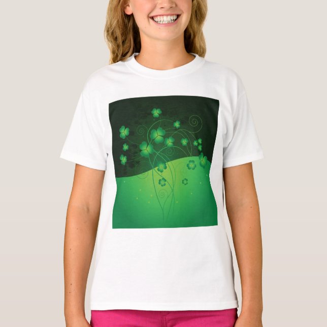 Camiseta Green Shamrock Clover St Patrick’s Day Luck (Anverso)