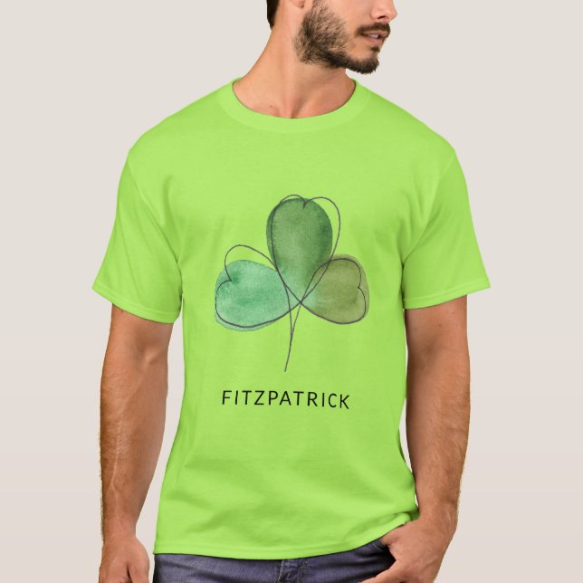 Camiseta Green Shamrock Irish Heritage (Anverso)