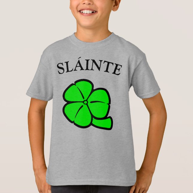 Camiseta Green Shamrock Saint Patrick's Day Floral Art (Anverso)