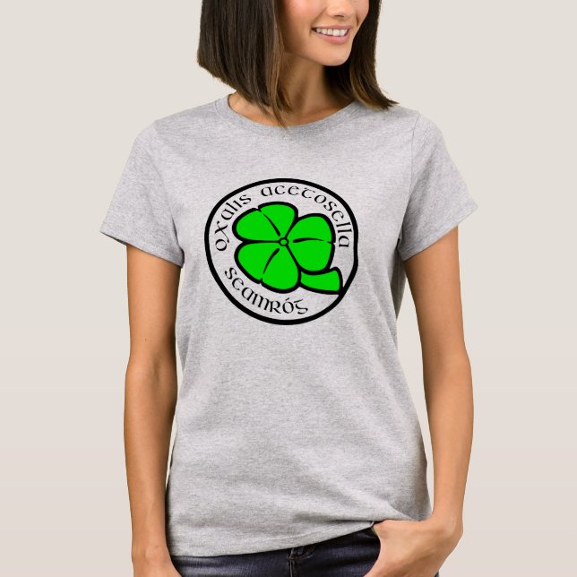 Camiseta Green Shamrock Saint Patrick's Day Floral Art (Anverso)