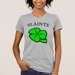Camiseta Green Shamrock Saint Patrick's Day Floral Art
