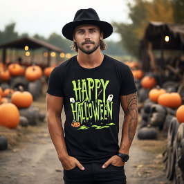 Camiseta Green Slime Happy Halloween