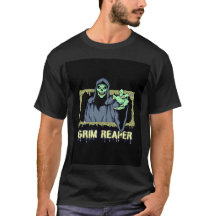Green Spooky Ilustracion Creative Grim Reaper