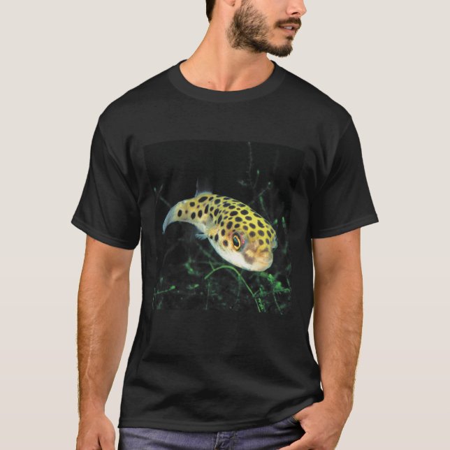 Camiseta Green spotted puffer (Anverso)