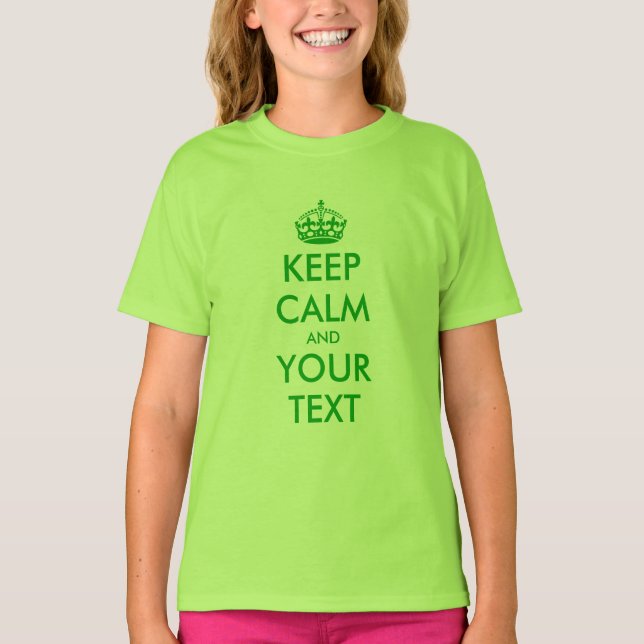 Camiseta Green St patricks Day | Mantener la calma (Anverso)