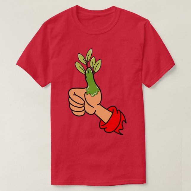 Camiseta Green Thumb 1 (Diseño del anverso)